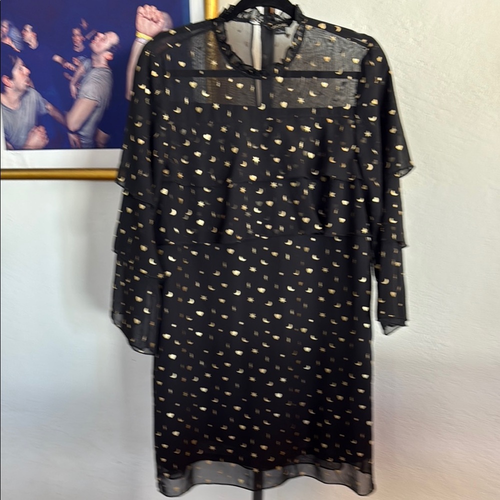 MONKI Black and Gold Dress